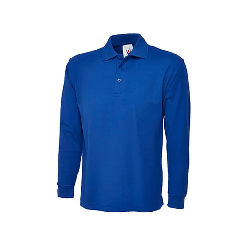 Long Sleeve Pique Polo Shirt